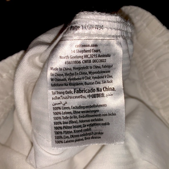 XS/PP-cotton-LINEN pant - Picture 4 of 4